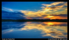 Janet Bernardini - Sunset on the Tomoka River